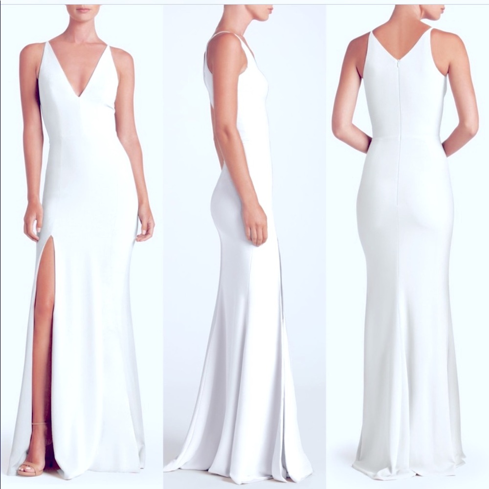 Dress the Population Iris dress white
